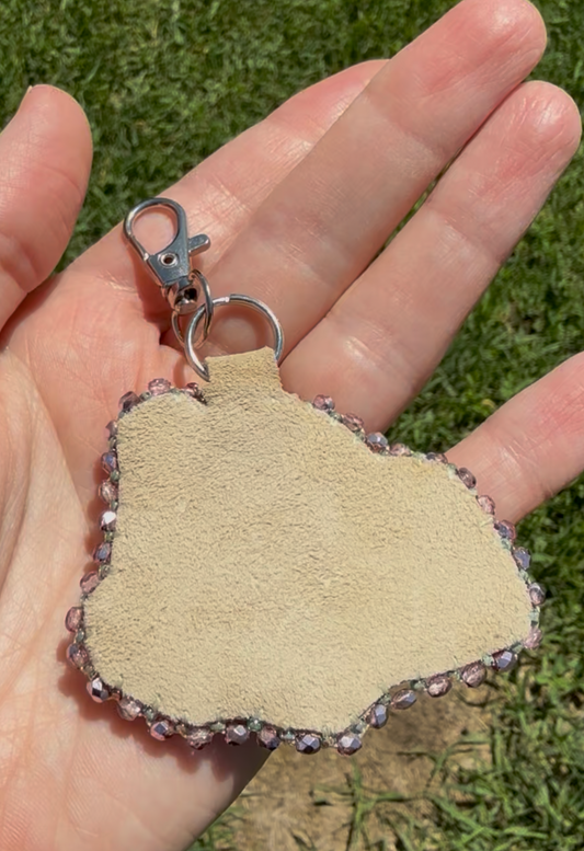 Dusty Rose Shrike Bag Charm