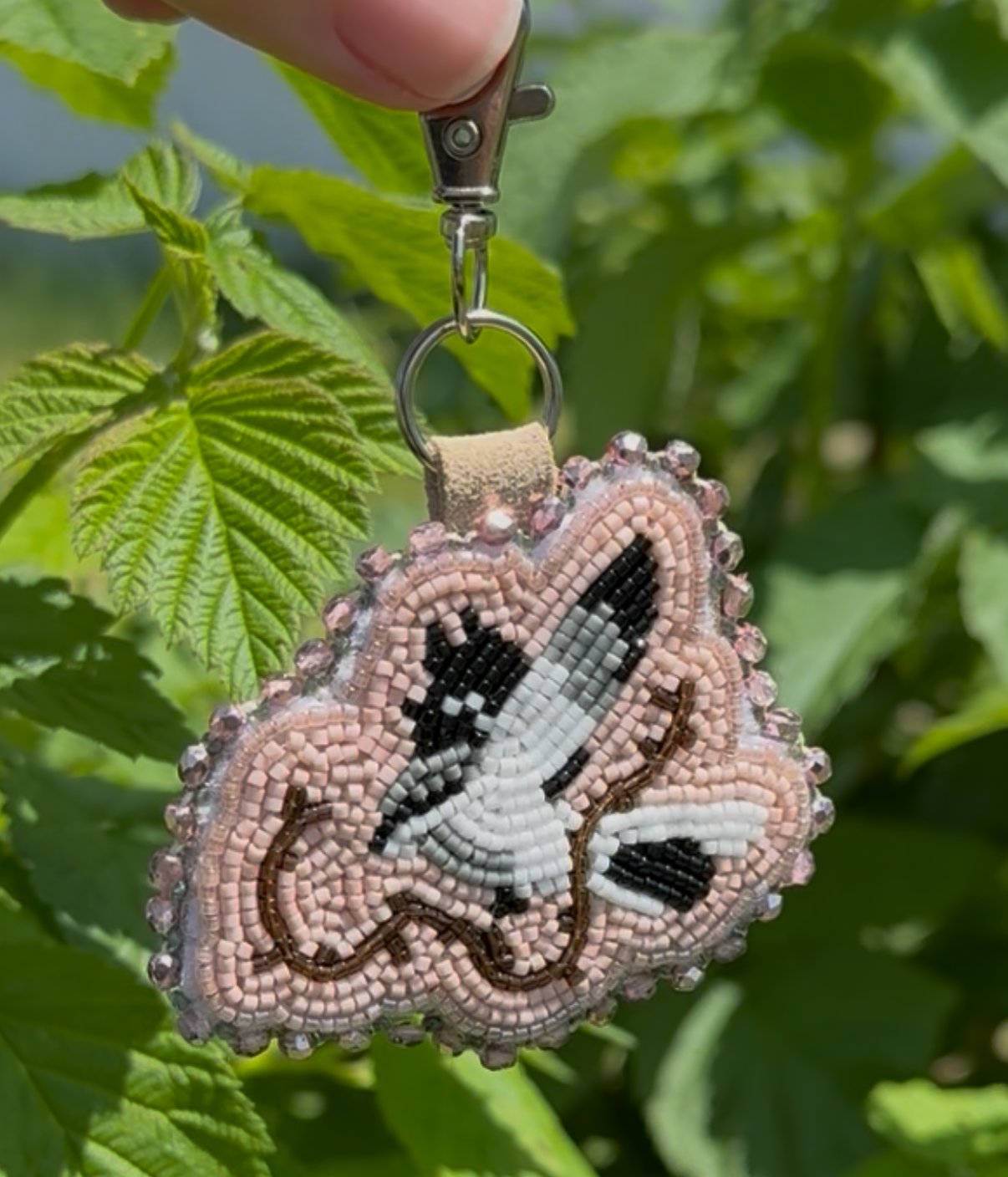 Dusty Rose Shrike Bag Charm
